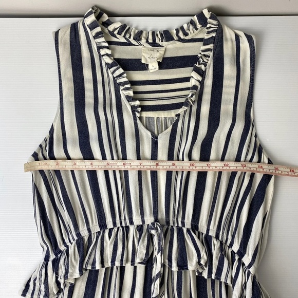 Women’s Romper Playsuit & Dress Bundle Blue & White Striped Tie Waist Size S 8 - Picture 12 of 12